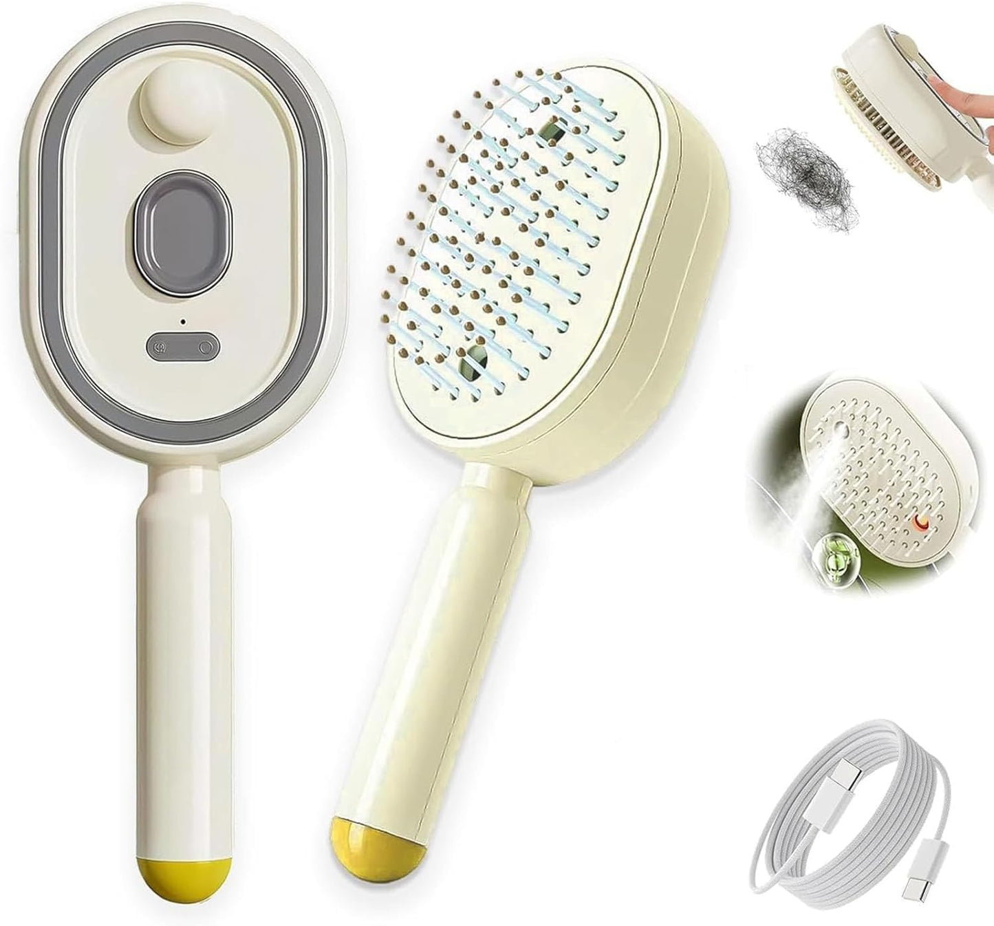 AuraMist 3-in-1 Steam Hair Brush - image 1