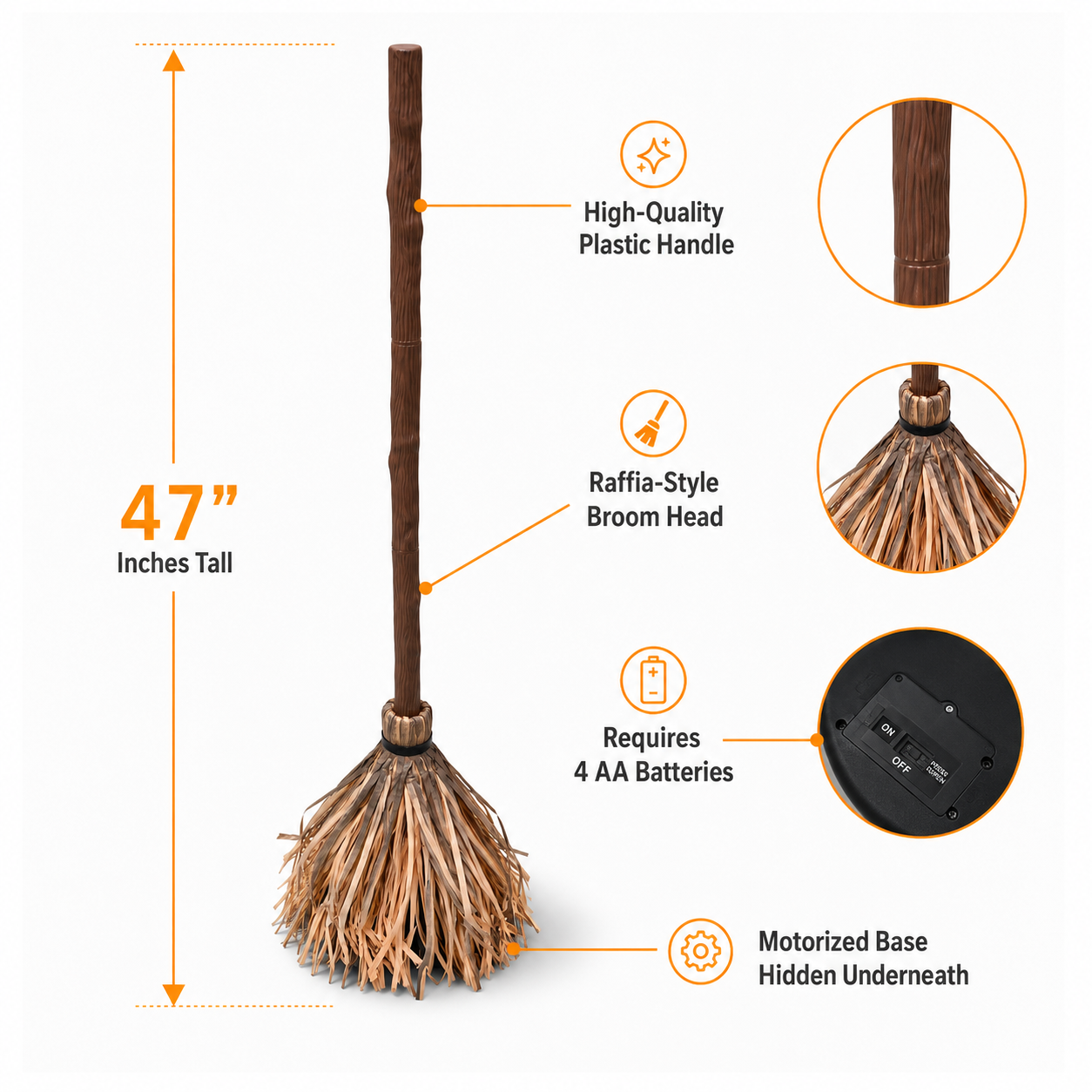 Broomelle Floating Witch Broom - image 3