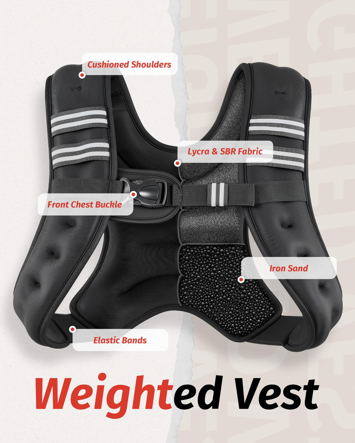 Reflective Weighted Training Vest - view 2