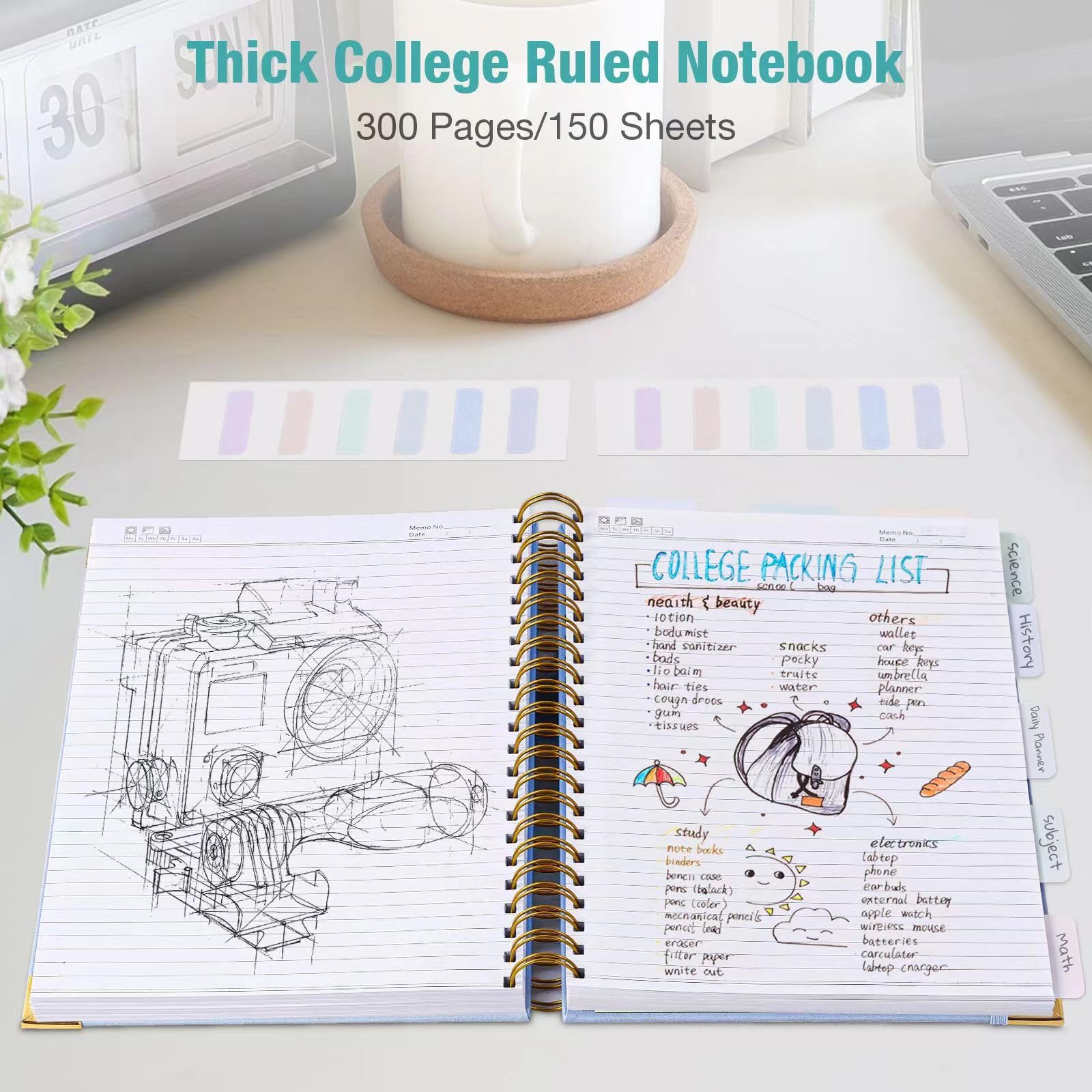 Large Spiral Writing Notebook