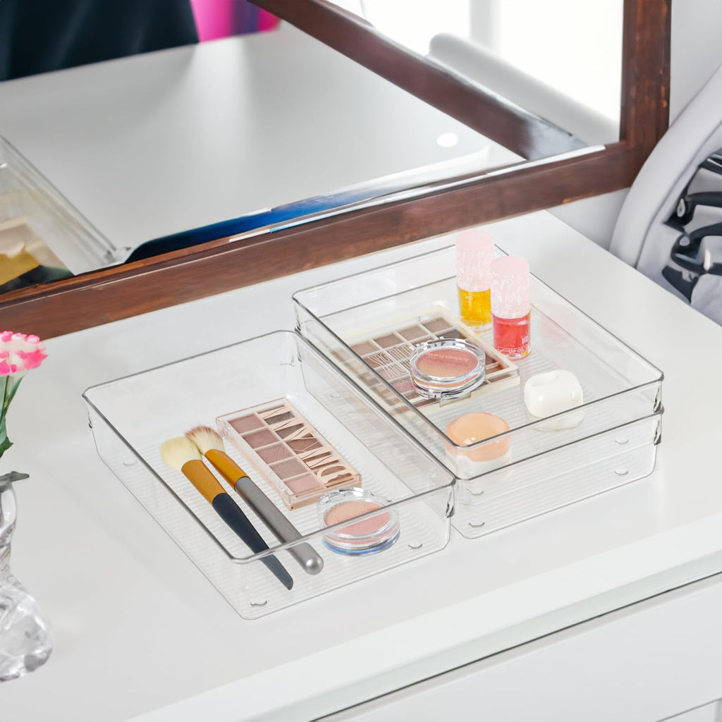Clear Bins Drawer Organizer Trays