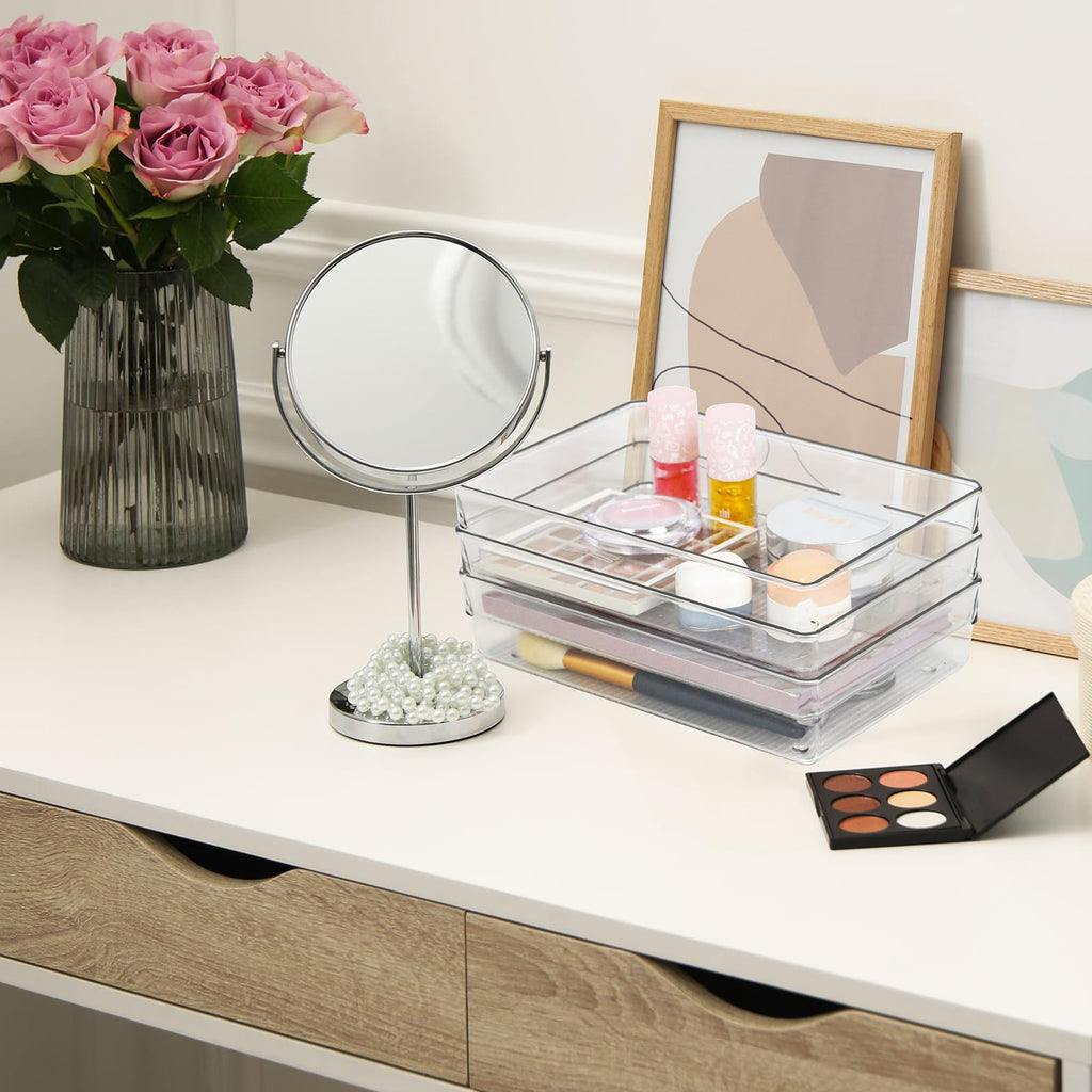 Clear Bins Drawer Organizer Trays