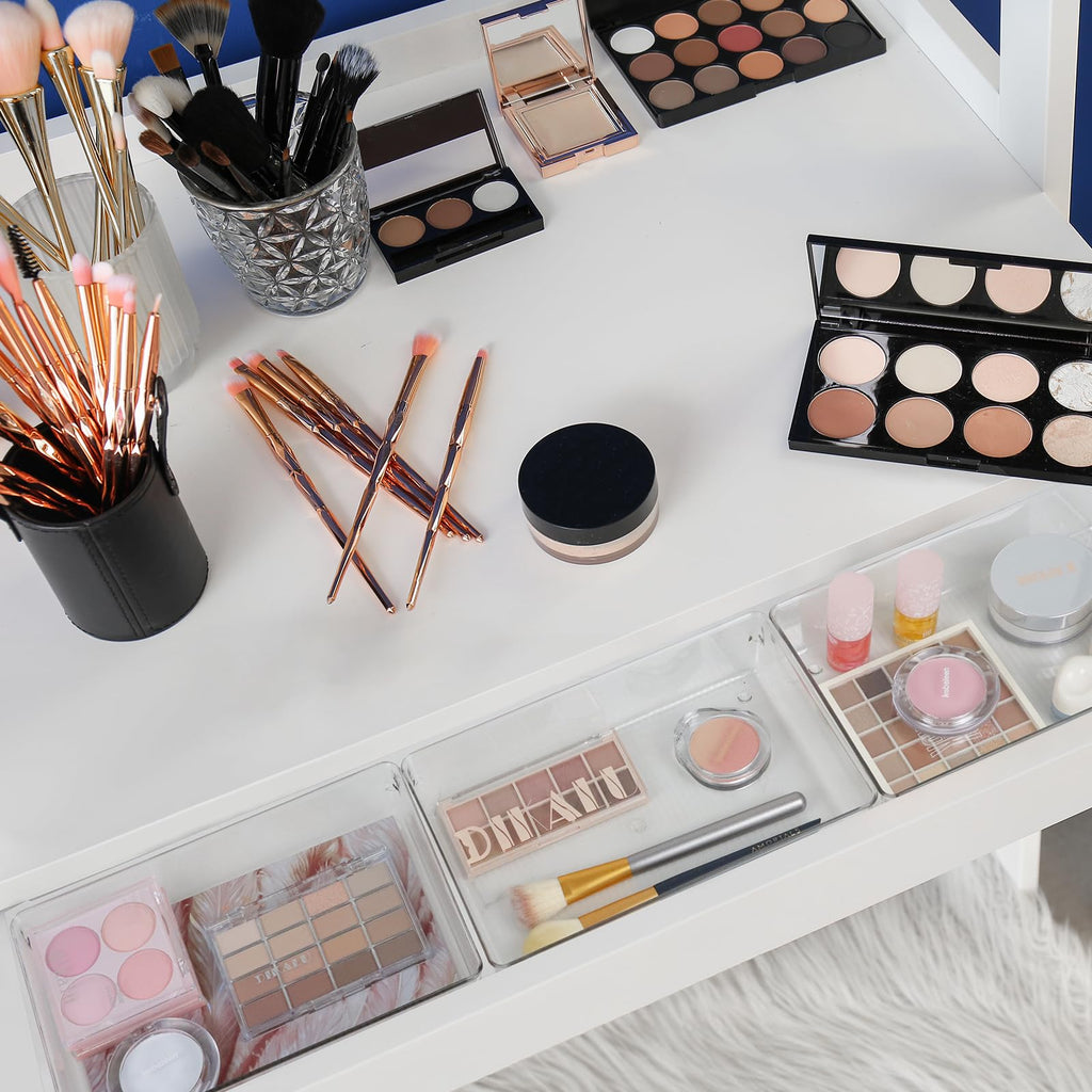 Clear Bins Drawer Organizer Trays