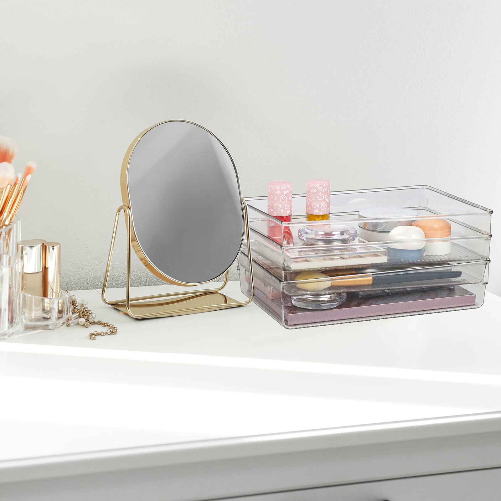 Clear Bins Drawer Organizer Trays