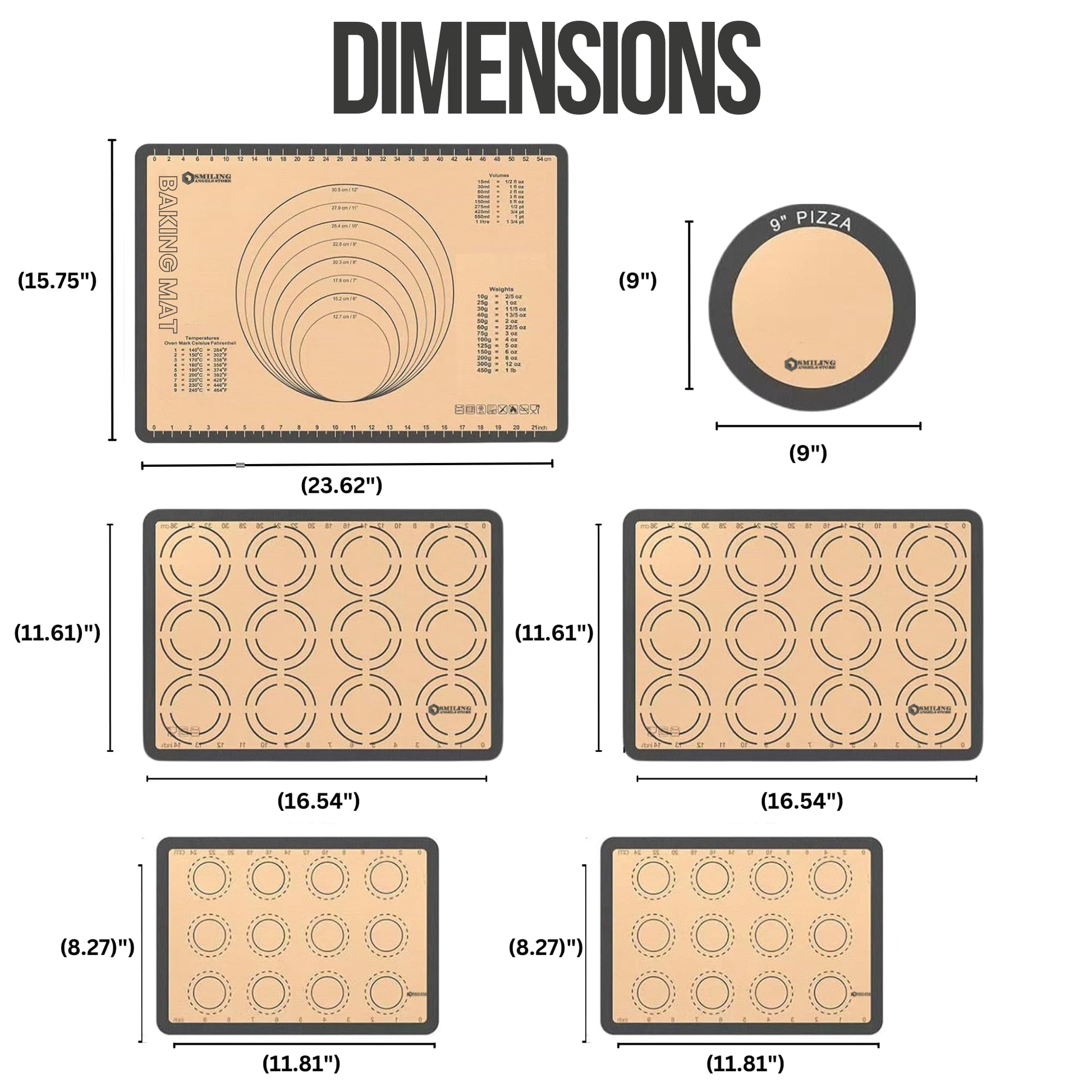 Silicone Baking Mat Set