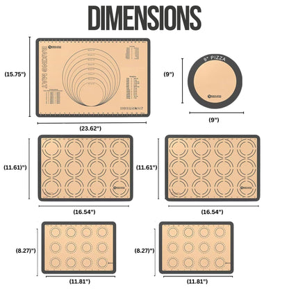Silicone Baking Mat Set