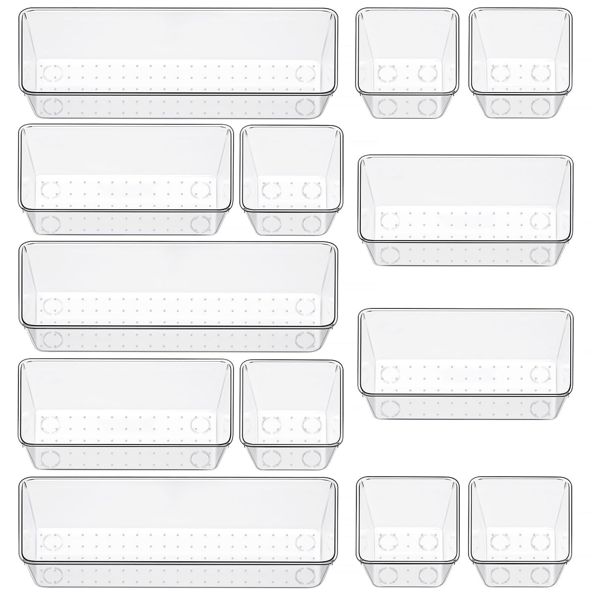 Clear Drawer Organizer Trays
