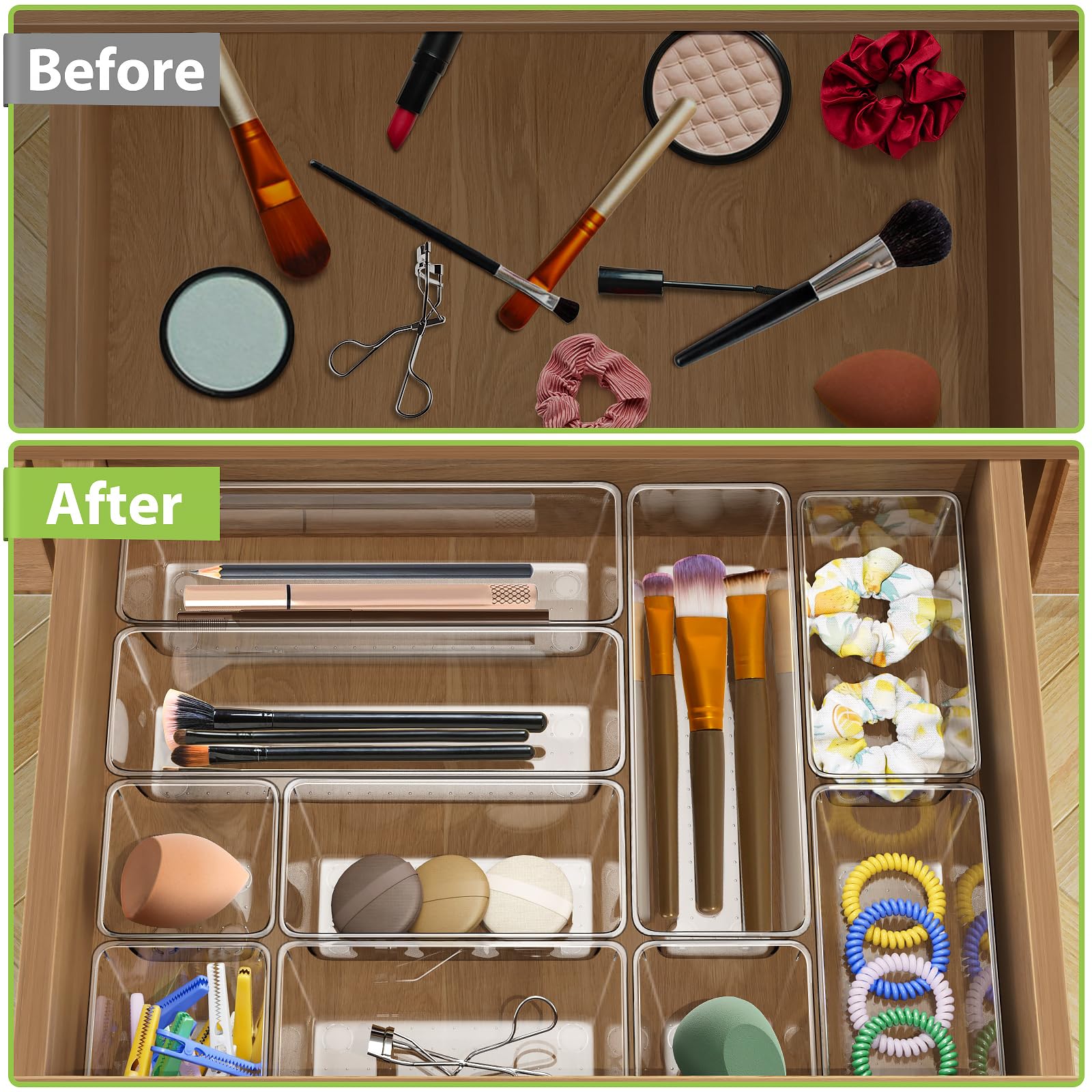 Clear Drawer Organizer Trays