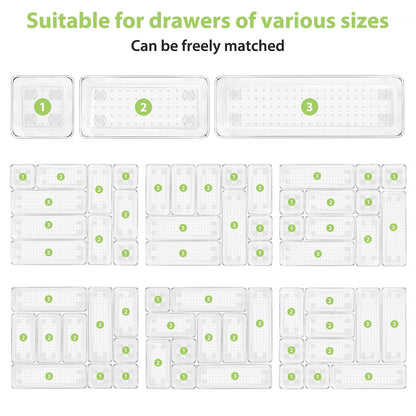 Clear Drawer Organizer Trays