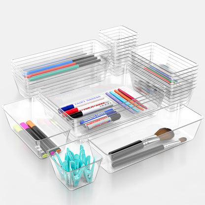 Clear Drawer Organizer Trays