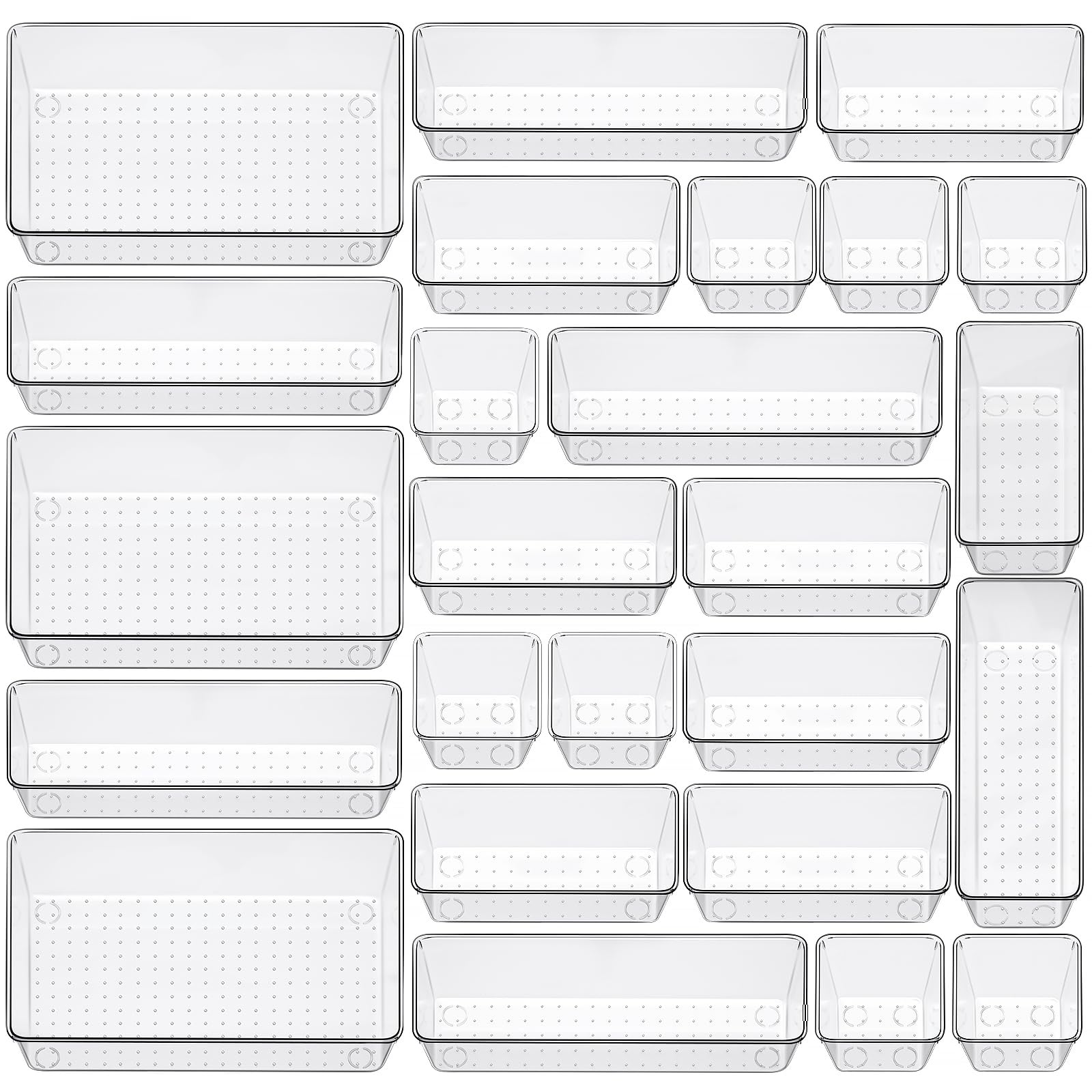 Clear Drawer Organizer Trays