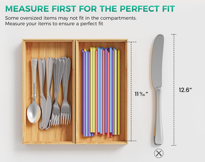 Bamboo Drawer Organizer Set