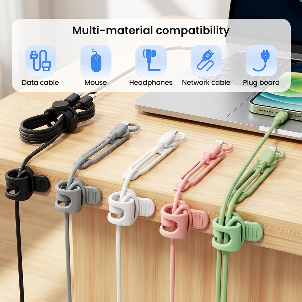 Silicone Cable Organizer Straps