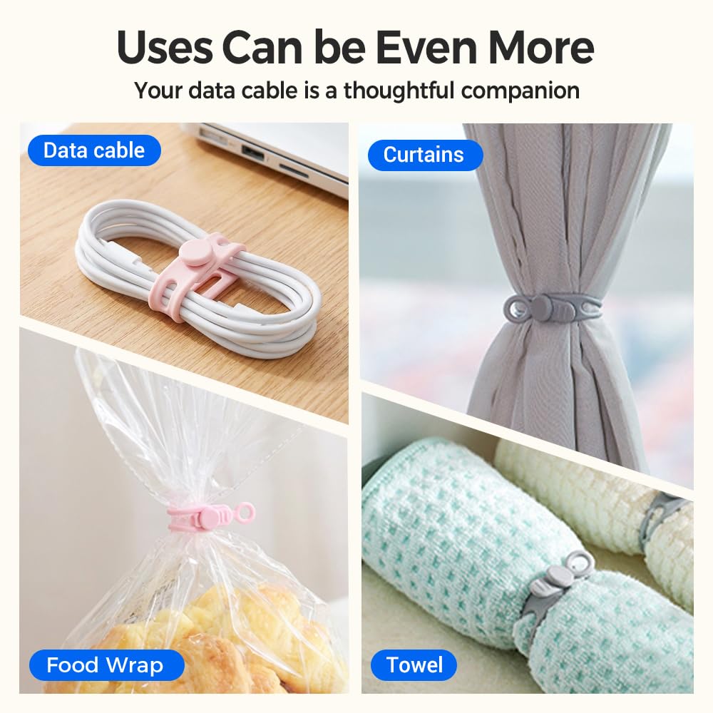 Silicone Cable Organizer Straps