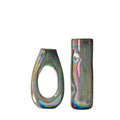 Iridescent Glass Vase Set