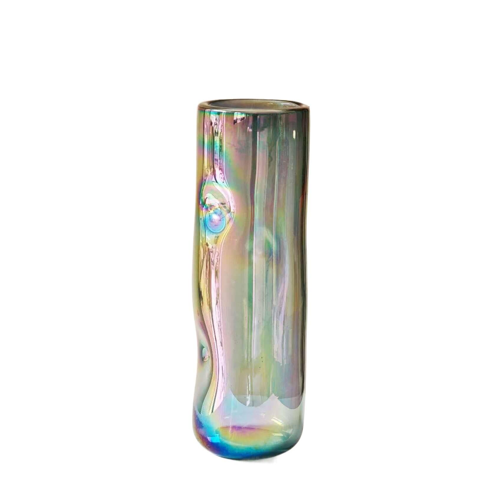Iridescent Glass Vase Set