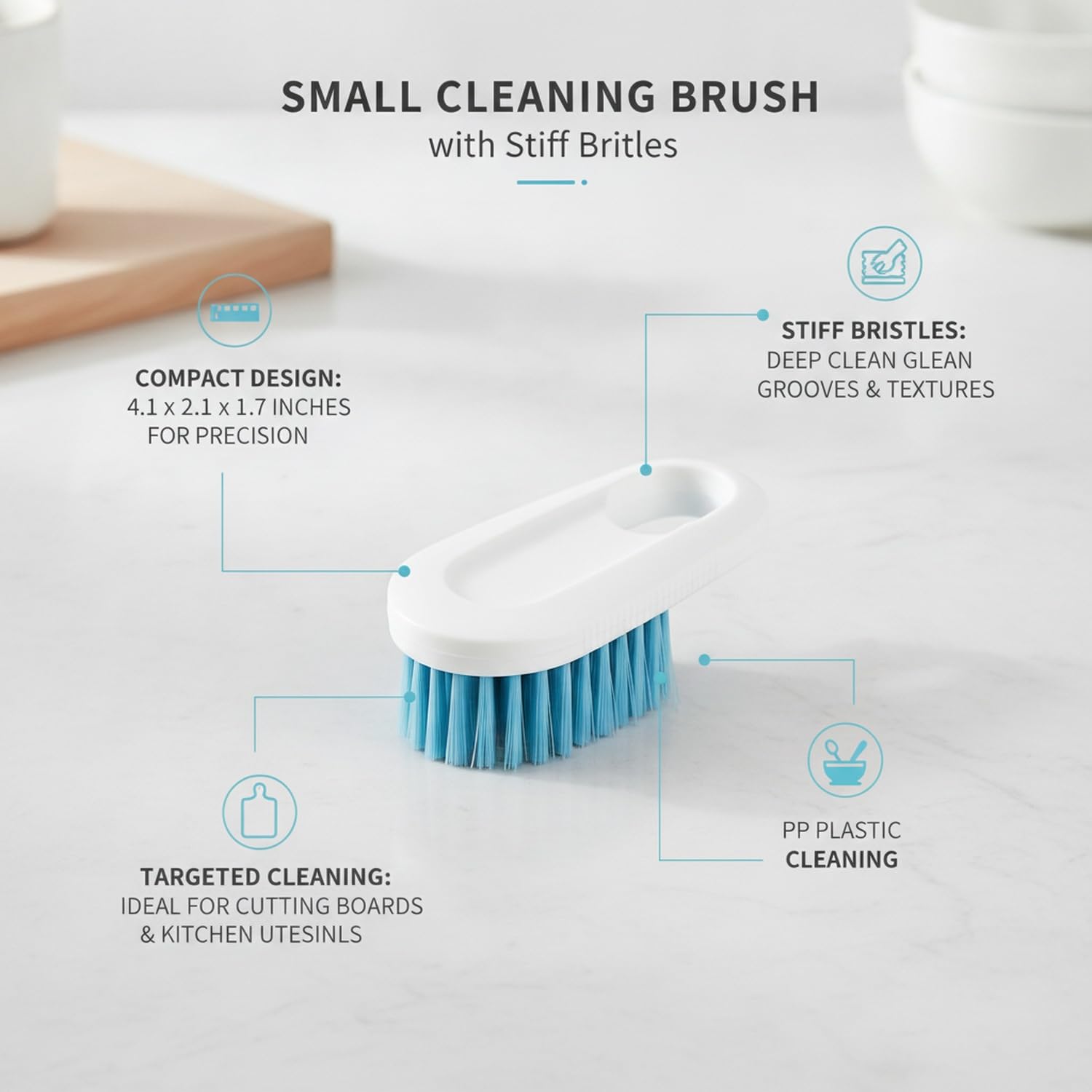 Compact Kitchen Scrub Brush