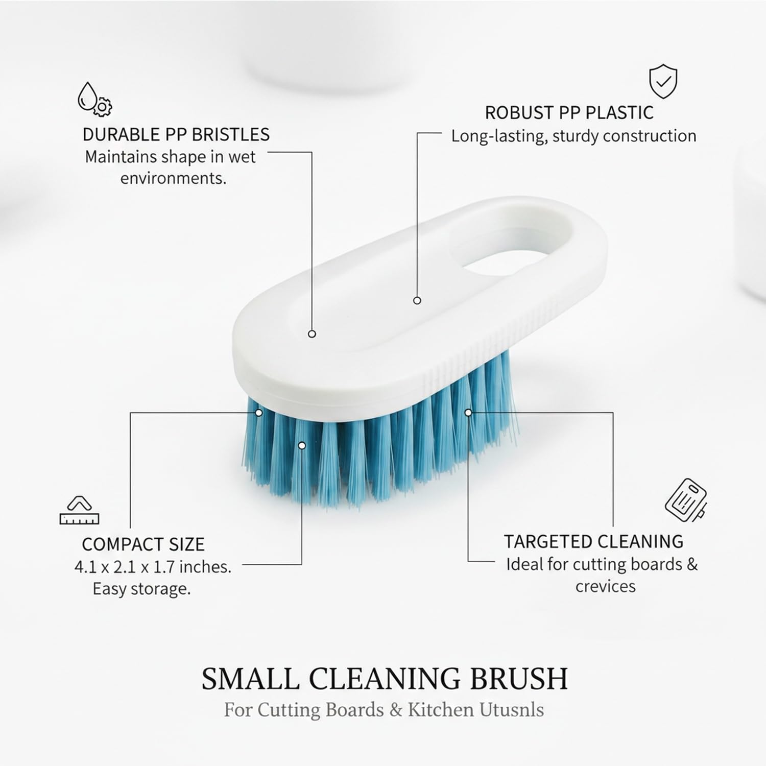 Compact Kitchen Scrub Brush